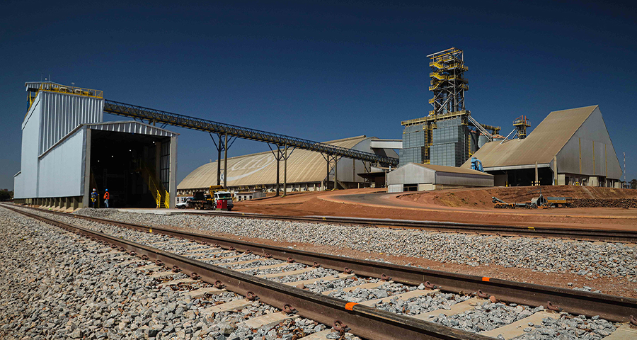 Imagem de cargas de trem